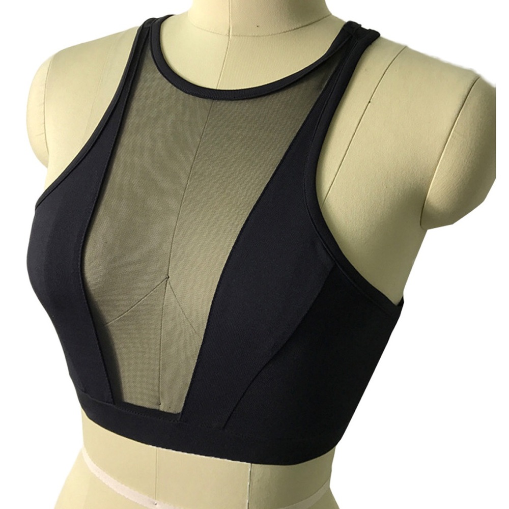 ⭐️NEW⭐️ Mesh Detail Crop Top - Picture 2 of 5